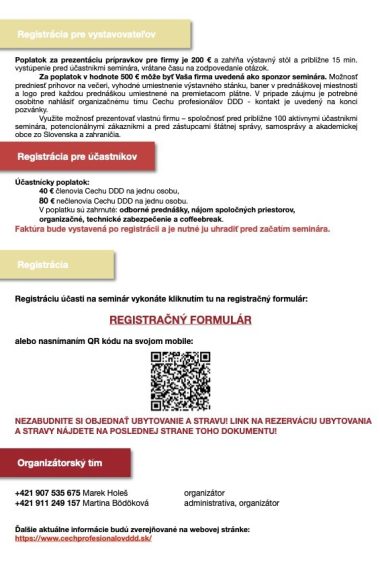 Pozvánka - Odborný seminár Tatry 2025 2 Pozvánka - Odborný seminár Tatry 2025 2